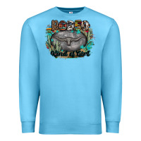 Ocean Blue rodeo kind of girl Premium Sweatshirt - MaliasSmallBusiness