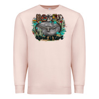 Pale Pink rodeo kind of girl Premium Sweatshirt - MaliasSmallBusiness