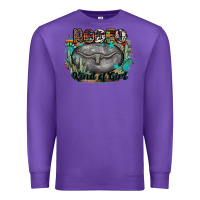 Purple rodeo kind of girl Premium Sweatshirt - MaliasSmallBusiness