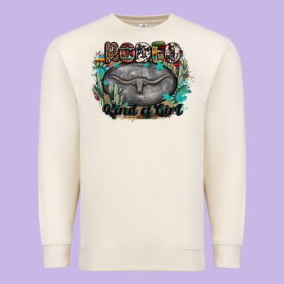 Rodeo Kind Of Girl Premium Sweatshirt Designed By Maliassmallbusiness