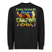 Black fires friends drinks camping crew Heavyweight Sweatshirt - Zillion Design Studio