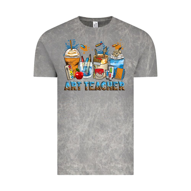 Art Teacher Coffee Cups Vintage Tee by Zillion Design Studio | Teevron