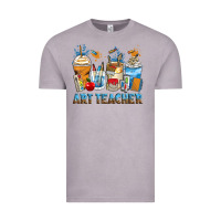 Vintage Zinc art teacher coffee cups Vintage Tee - Zillion Design Studio