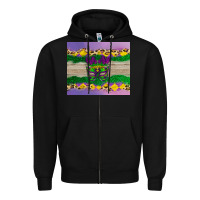 Black mardi gras mask Zipper Hoodie - AdoDesignShop
