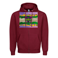 Burgundy mardi gras mask Zipper Hoodie - AdoDesignShop
