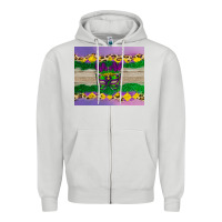 Dove Grey mardi gras mask Zipper Hoodie - AdoDesignShop