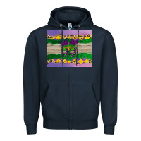 Navy mardi gras mask Zipper Hoodie - AdoDesignShop
