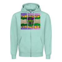 Seafoam mardi gras mask Zipper Hoodie - AdoDesignShop