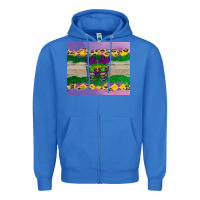 True Royal mardi gras mask Zipper Hoodie - AdoDesignShop
