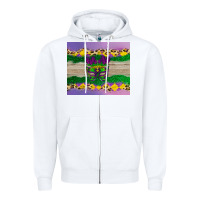 White mardi gras mask Zipper Hoodie - AdoDesignShop