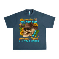 Midnight Navy somewhere where the summer lasted all year 'round Urban Heavy Tee - HRA Design Shop