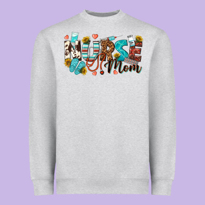 Nurse Mom Heavyweight Sweatshirt Designed By Texasbilliewilder