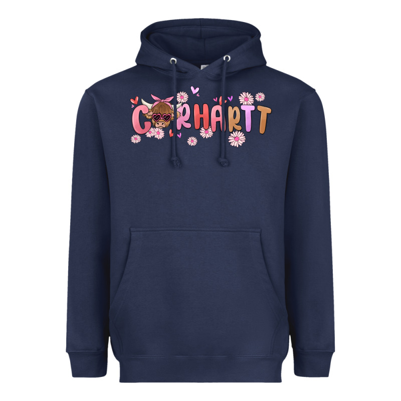 Carhartt Cow Valentines Day Heavyweight Hoodie by MaliasSmallBusiness | Teevron