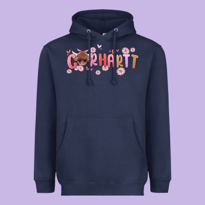 Carhartt Cow Valentines Day Heavyweight Hoodie Designed By Maliassmallbusiness