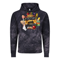 Cloud Black school bus driver front Vintage Hoodie - texasbilliewilder