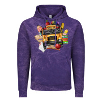 Cloud Purple school bus driver front Vintage Hoodie - texasbilliewilder