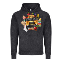 School Bus Driver Front Vintage Hoodie | Teevron