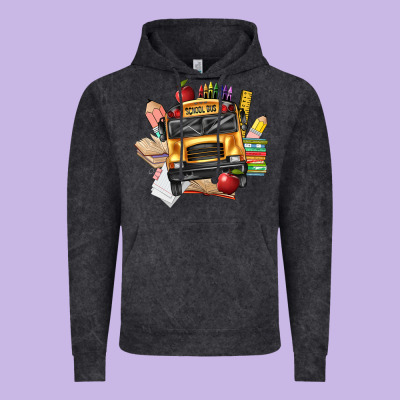 School Bus Driver Front Vintage Hoodie Designed By Texasbilliewilder