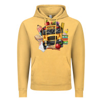 Vintage Mustard school bus driver front Vintage Hoodie - texasbilliewilder