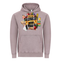 Vintage Zinc school bus driver front Vintage Hoodie - texasbilliewilder