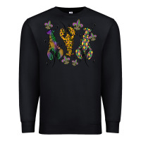 Black mardi gras crawfish Premium Sweatshirt - MaliasSmallBusiness