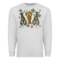 Dove Grey mardi gras crawfish Premium Sweatshirt - MaliasSmallBusiness