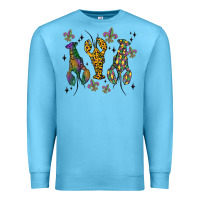 Ocean Blue mardi gras crawfish Premium Sweatshirt - MaliasSmallBusiness