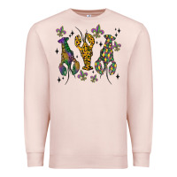 Pale Pink mardi gras crawfish Premium Sweatshirt - MaliasSmallBusiness