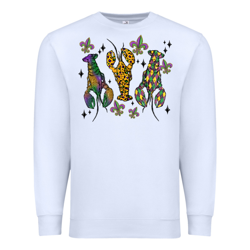 Mardi Gras Crawfish Premium Sweatshirt by MaliasSmallBusiness | Teevron