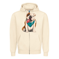 Sandshell english bulldog Zipper Hoodie - Artiststas