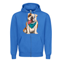 True Royal english bulldog Zipper Hoodie - Artiststas