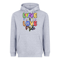 Heather Grey love is love pride Heavyweight Hoodie - MaliasSmallBusiness