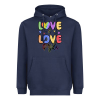 Navy love is love pride Heavyweight Hoodie - MaliasSmallBusiness