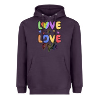 Plum love is love pride Heavyweight Hoodie - MaliasSmallBusiness