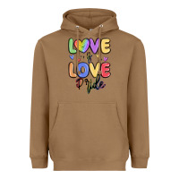 Toasted Coconut love is love pride Heavyweight Hoodie - MaliasSmallBusiness