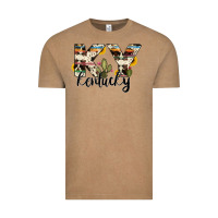 Vintage Coffee kentucky state cowhide serape cactus Vintage Tee - RanaPortraitStore