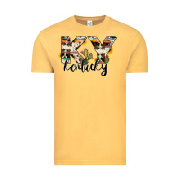 Vintage Mustard kentucky state cowhide serape cactus Vintage Tee - RanaPortraitStore