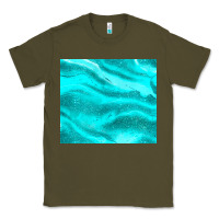 Army Green turquoise glitter Classic Tee - JahusDesignShop