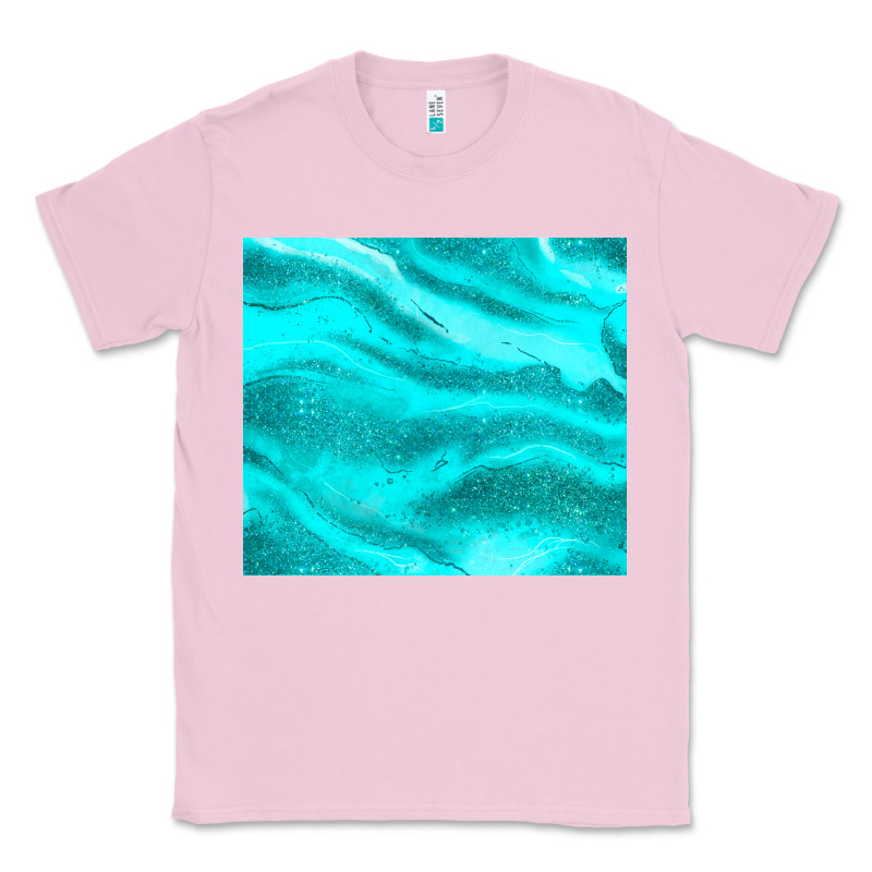 Turquoise Glitter Classic Tee by JahusDesignShop | Teevron