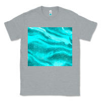 Heather Grey turquoise glitter Classic Tee - JahusDesignShop