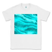 White turquoise glitter Classic Tee - JahusDesignShop