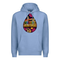 Colony Blue teardrop Hispanic Heritage Premium Hoodie - BundleAndBundleShop