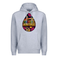 Heather Grey teardrop Hispanic Heritage Premium Hoodie - BundleAndBundleShop