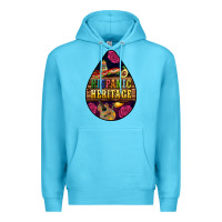 Ocean Blue teardrop Hispanic Heritage Premium Hoodie - BundleAndBundleShop