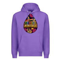 Purple teardrop Hispanic Heritage Premium Hoodie - BundleAndBundleShop
