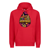 Red teardrop Hispanic Heritage Premium Hoodie - BundleAndBundleShop