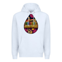 White teardrop Hispanic Heritage Premium Hoodie - BundleAndBundleShop
