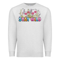 Oatmeal Heather stay wild Premium Sweatshirt - MaliasSmallBusiness