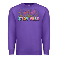 Purple stay wild Premium Sweatshirt - MaliasSmallBusiness