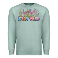 Seafoam stay wild Premium Sweatshirt - MaliasSmallBusiness